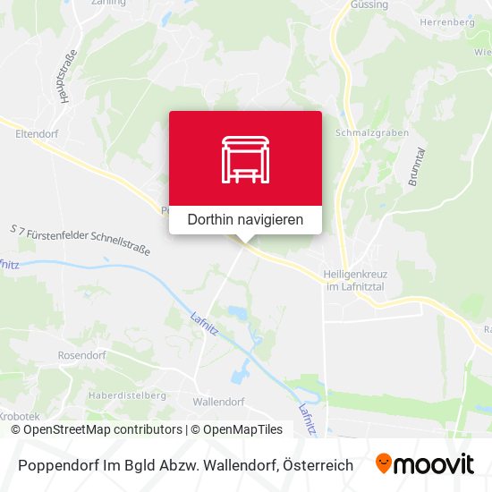 Poppendorf Im Bgld Abzw. Wallendorf Karte