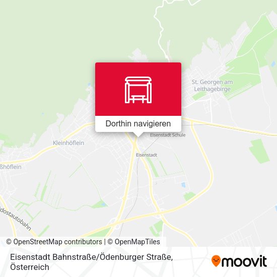 Eisenstadt Bahnstraße / Ödenburger Straße Karte