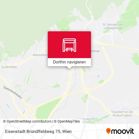 Eisenstadt Bründlfeldweg 75 Karte