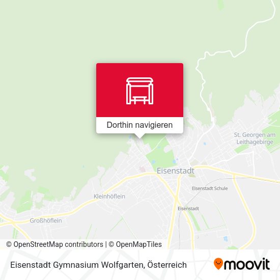 Eisenstadt Gymnasium Wolfgarten Karte
