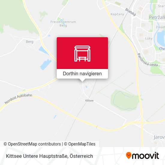 Kittsee Untere Hauptstraße Karte
