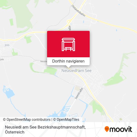 Neusiedl am See Bezirkshauptmannschaft Karte