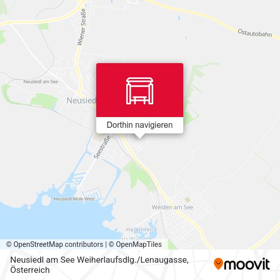 Neusiedl am See Weiherlaufsdlg. / Lenaugasse Karte
