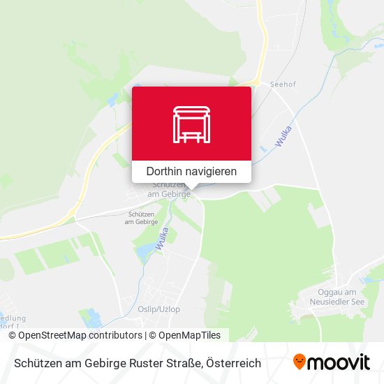 Schützen am Gebirge Ruster Straße Karte