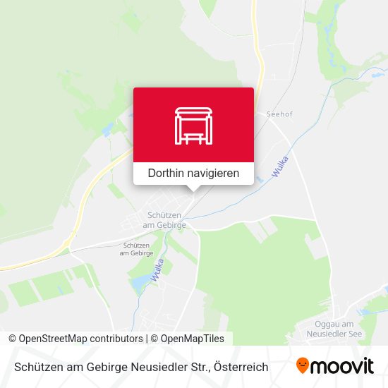 Schützen am Gebirge Neusiedler Str. Karte
