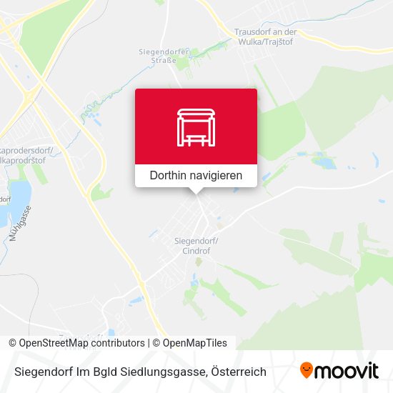 Siegendorf Im Bgld Siedlungsgasse Karte