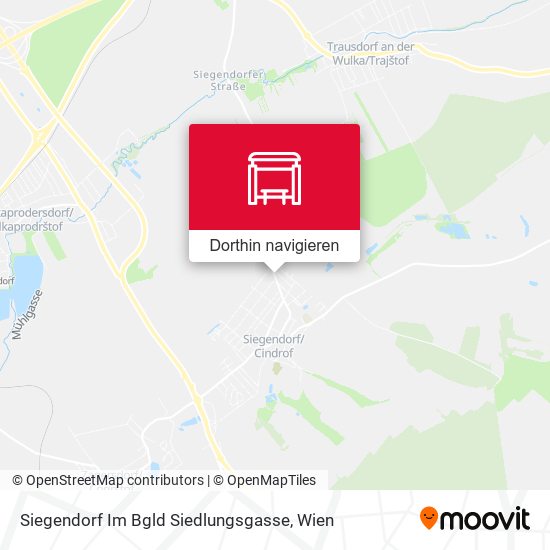 Siegendorf Im Bgld Siedlungsgasse Karte