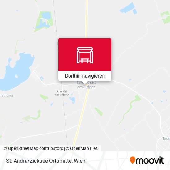 St. Andrä/Zicksee Ortsmitte Karte