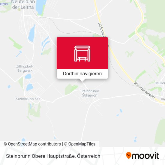 Steinbrunn Obere Hauptstraße Karte