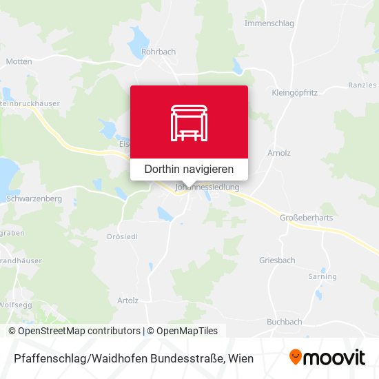 Pfaffenschlag / Waidhofen Bundesstraße Karte