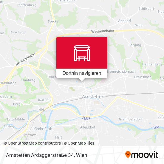 Amstetten Ardaggerstraße 34 Karte