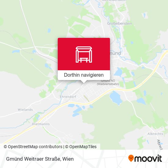 Gmünd Weitraer Straße Karte