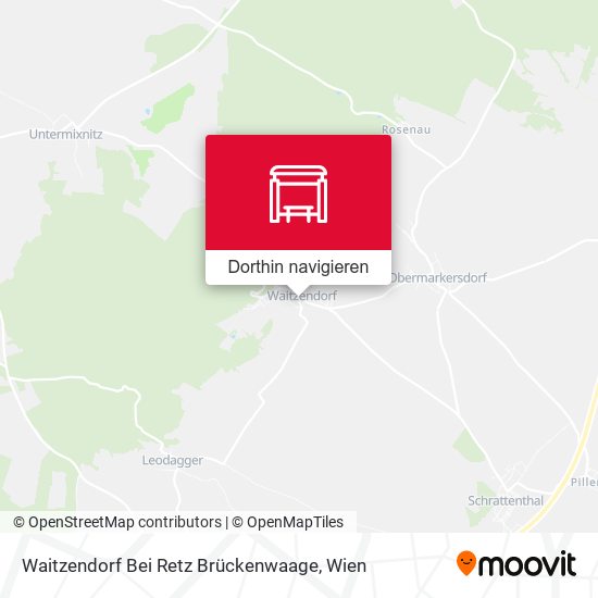 Waitzendorf Bei Retz Brückenwaage Karte