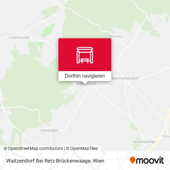 Waitzendorf Bei Retz Brückenwaage Karte