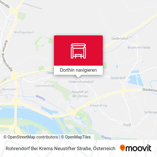 Rohrendorf Bei Krems Neustifter Straße Karte