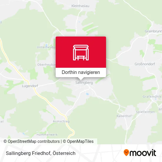 Sallingberg Friedhof Karte