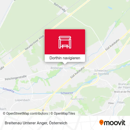 Breitenau Unterer Anger Karte