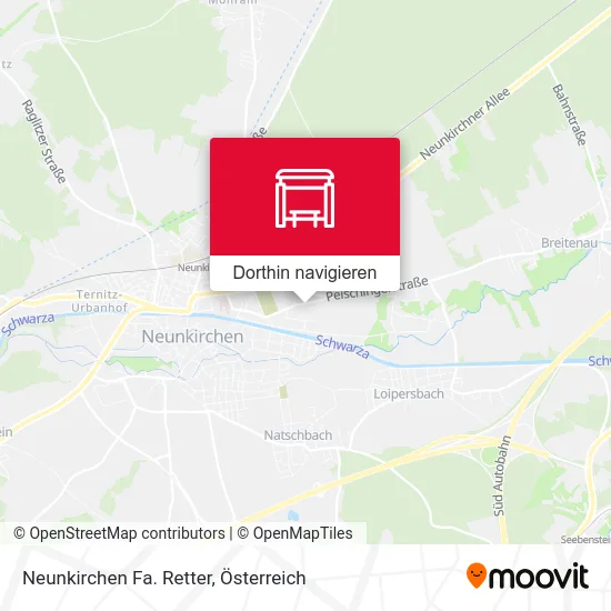Neunkirchen Fa. Retter Karte
