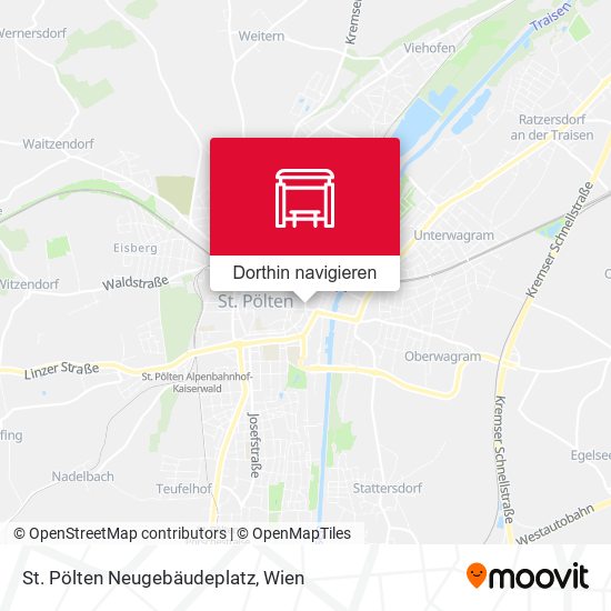 St. Pölten Neugebäudeplatz Karte