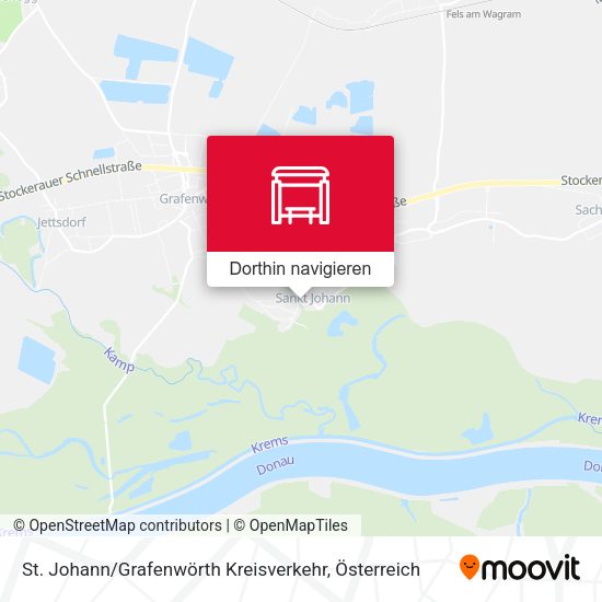 St. Johann / Grafenwörth Kreisverkehr Karte