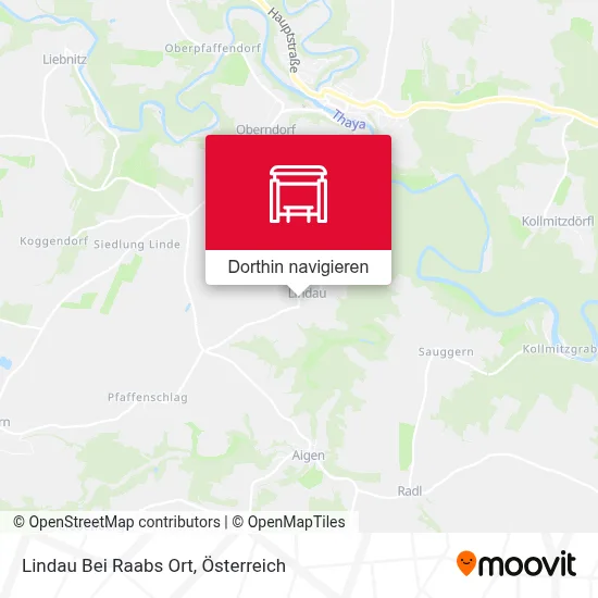 Lindau Bei Raabs Ort Karte