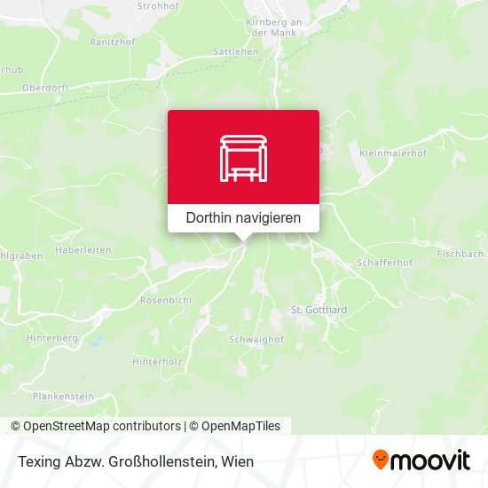 Texing Abzw. Großhollenstein Karte
