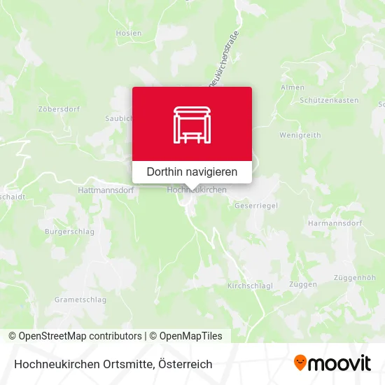 Hochneukirchen Ortsmitte Karte
