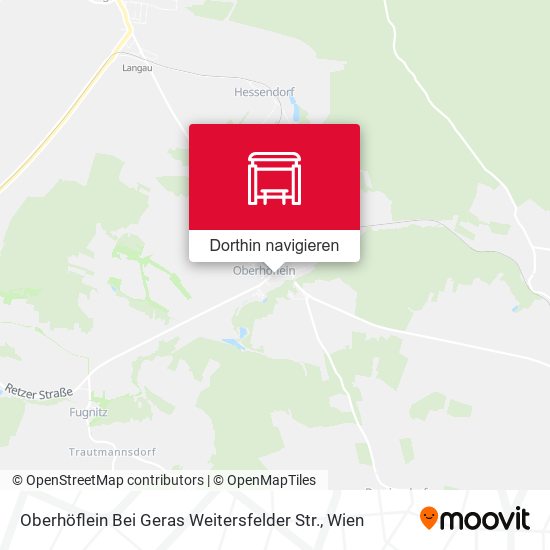 Oberhöflein Bei Geras Weitersfelder Str. Karte