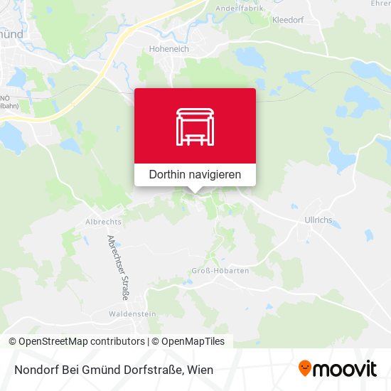 Nondorf Bei Gmünd Dorfstraße Karte