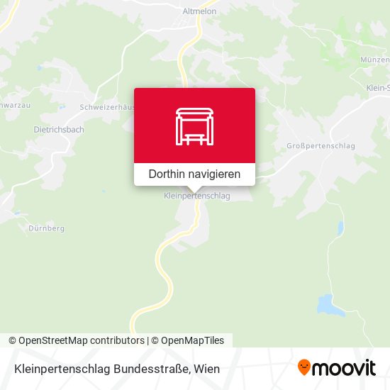 Kleinpertenschlag Bundesstraße Karte