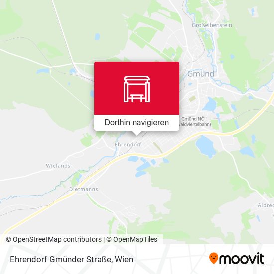 Ehrendorf Gmünder Straße Karte