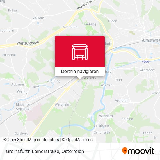 Greinsfurth Leinerstraße Karte