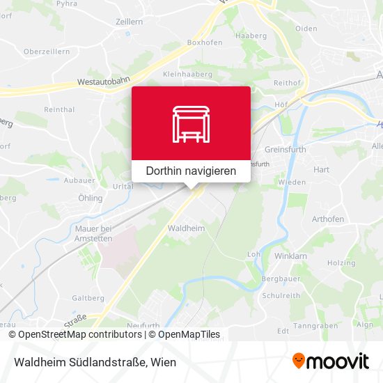 Waldheim Südlandstraße Karte