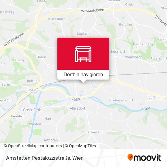 Amstetten Pestalozzistraße Karte