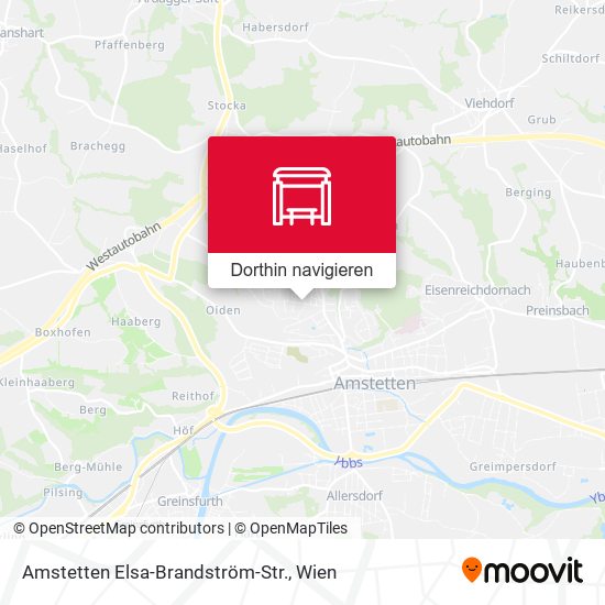 Amstetten Elsa-Brandström-Str. Karte