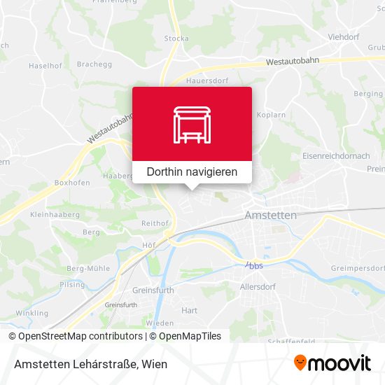 Amstetten Lehárstraße Karte
