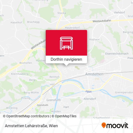 Amstetten Lehárstraße Karte