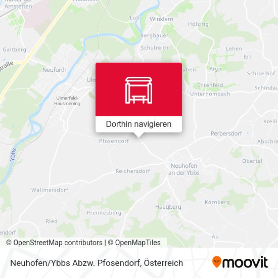 Neuhofen/Ybbs Abzw. Pfosendorf Karte