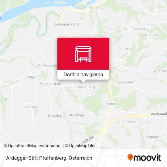 Ardagger Stift Pfaffenberg Karte