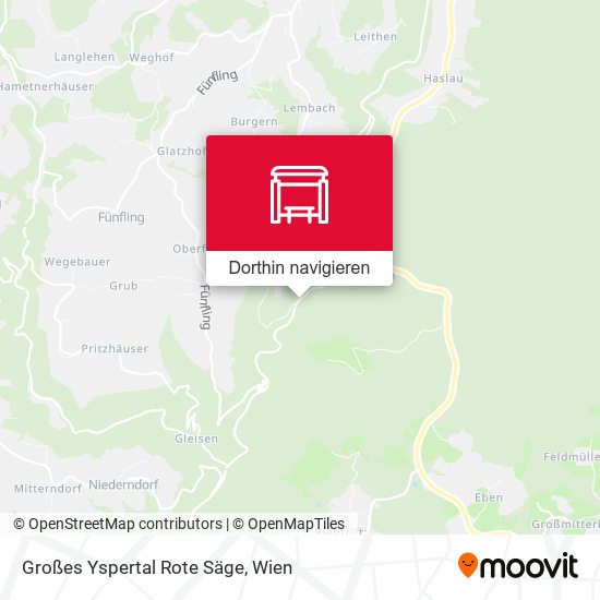 Großes Yspertal Rote Säge Karte