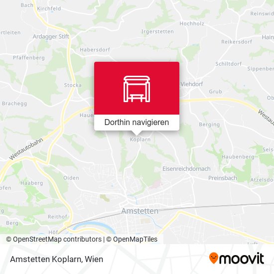 Amstetten Koplarn Karte