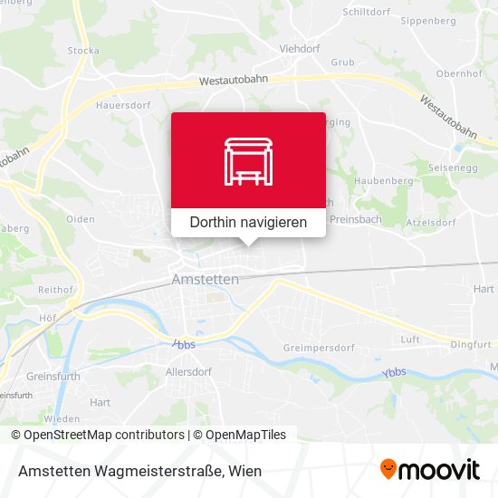 Amstetten Wagmeisterstraße Karte