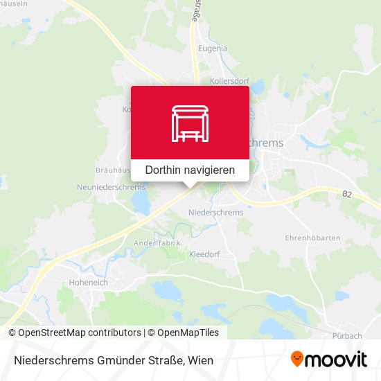 Niederschrems Gmünder Straße Karte
