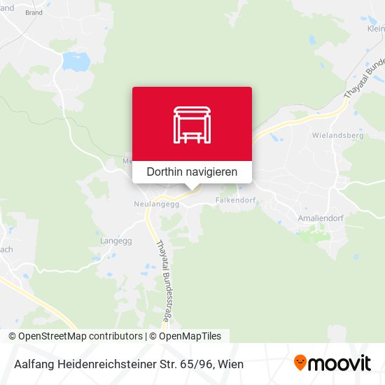 Aalfang Heidenreichsteiner Str. 65 / 96 Karte