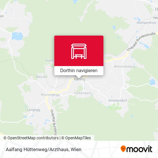 Aalfang Hüttenweg/Arzthaus Karte