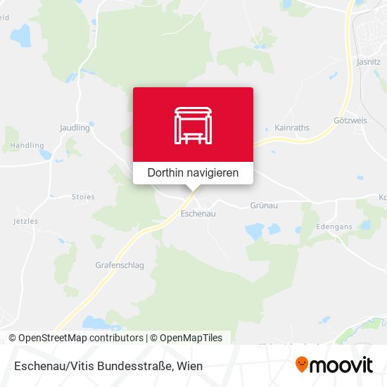 Eschenau/Vitis Bundesstraße Karte