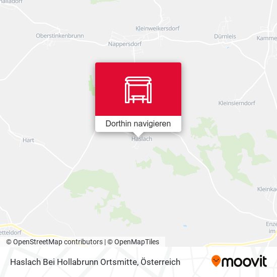 Haslach Bei Hollabrunn Ortsmitte Karte