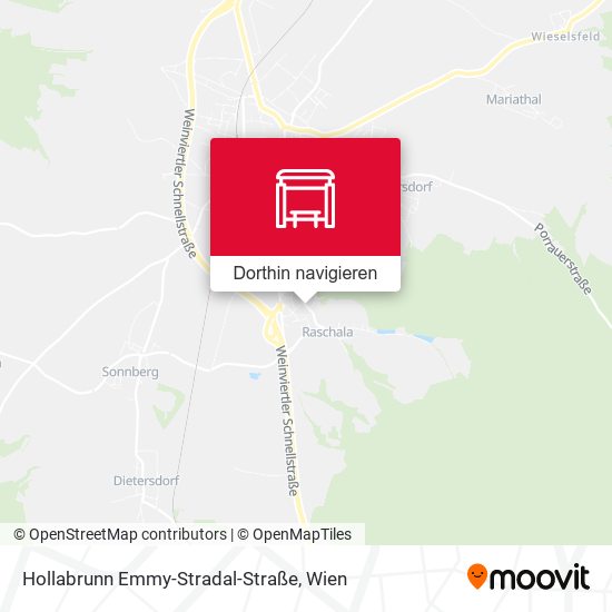 Hollabrunn Emmy-Stradal-Straße Karte