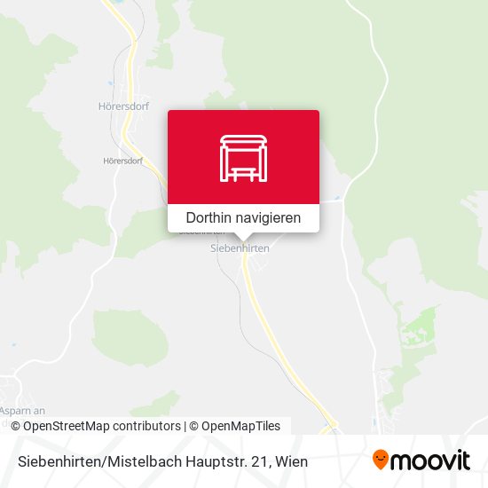 Siebenhirten / Mistelbach Hauptstr. 21 Karte