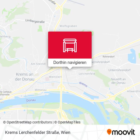 Krems Lerchenfelder Straße Karte